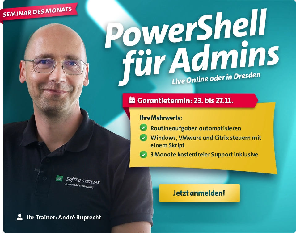 Seminar des Monats: Windows PowerShell für Administratoren